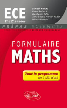 Formulaire Maths Ece Première & Deuxième Annee