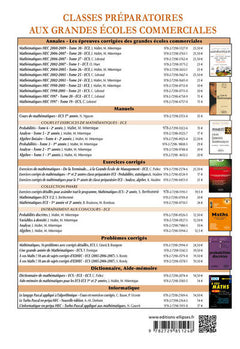 Problèmes de mathématiques posés aux concours des grandes écoles commerciales option scientifique
