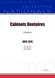 Convention Collective Nationale Cabinets Dentaires IDCC 1619