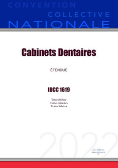 Convention Collective Nationale Cabinets Dentaires IDCC 1619