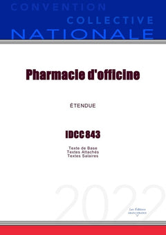 Convention Collective Nationale Pharmacie d'officine IDCC 1996
