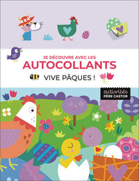 Je découvre avec les autocollants - Vive Pâques !
