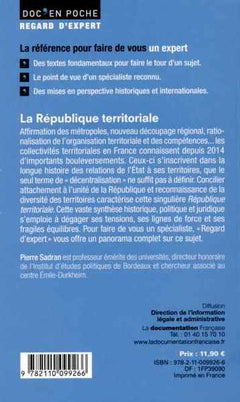 La république territoriale - Une singularité française en question