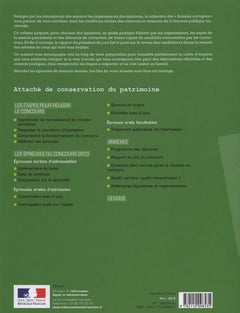 Attaché de conservation du patrimoine 2016 concours externe, interne, ...