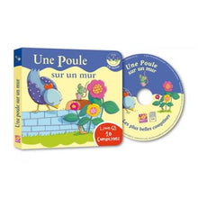 Une poule sur un mur