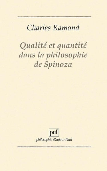 Qualité et quantité dans la philosophie de Spinoza