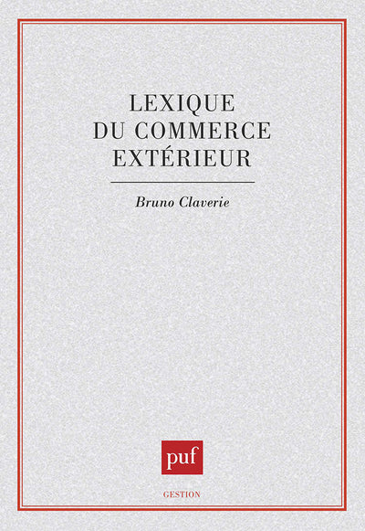 Lexique du commerce extérieur
