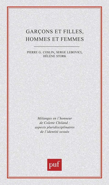 Garçons et filles, hommes et femmes