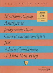 Mathématiques : Analyse et programmation