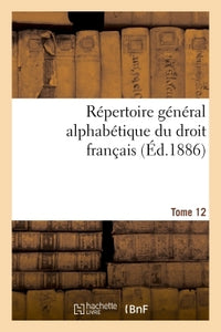 Répertoire général alphabétique du droit français