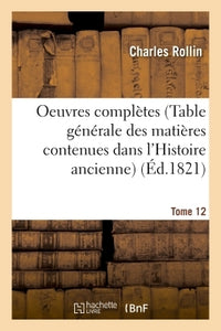 Oeuvres complètes T. 12