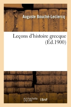 Leçons d'histoire grecque
