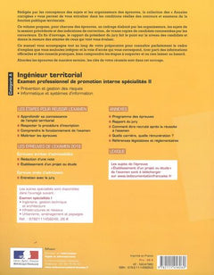 Ingénieur territorial 2020 - Prévention et gestion des risques - informatique