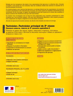 Technicien principal de 2e classe 2018 - Concours spécialités ii