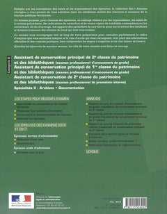 Assistant de conservation principal du patrimoine de 1re et 2e classe