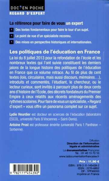 Les politiques de l'éducation en France