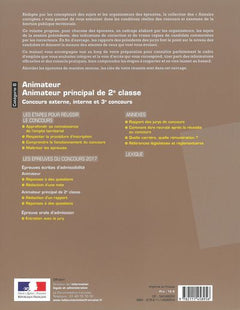 Animateur principal de 2e classe 2019 - Concours catégorie b