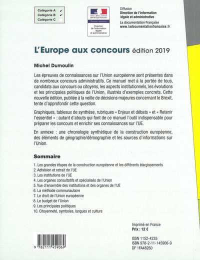 L'Europe aux concours - Institutions politiques
