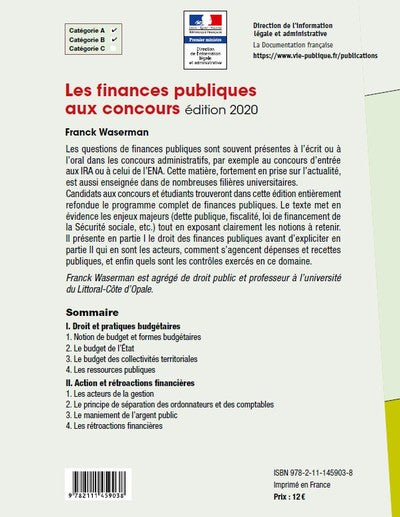 Les finances publiques aux concours
