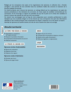 Attaché territorial 2020 concours catégorie A filière administrative: Annales officielles des centres de gestion organisateurs