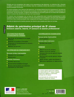 Adjoint du patrimoine de 2e classe 2018-2019 - Concours et examen