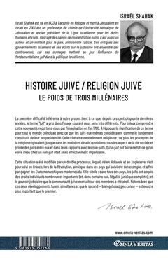 Histoire juive / Religion juive - Le poids de trois millénaires: Nouvelle édition