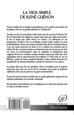 La vida simple de René Guénon