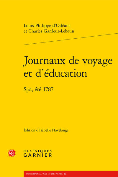 Journaux de voyage et d'éducation
