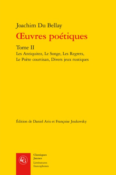 Oeuvres poétiques