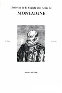 Bulletin de la Société des amis de Montaigne
