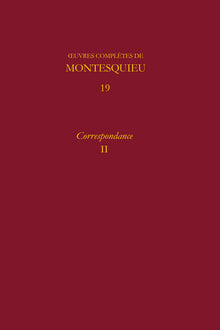 Oeuvres complètes de Montesquieu