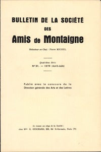 Bulletin de la Société des amis de Montaigne
