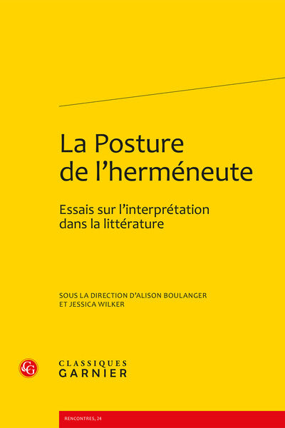 La posture de l'herméneute