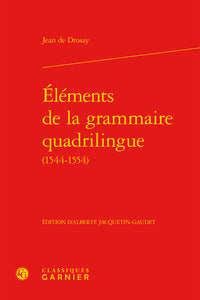 Éléments de la grammaire quadrilingue