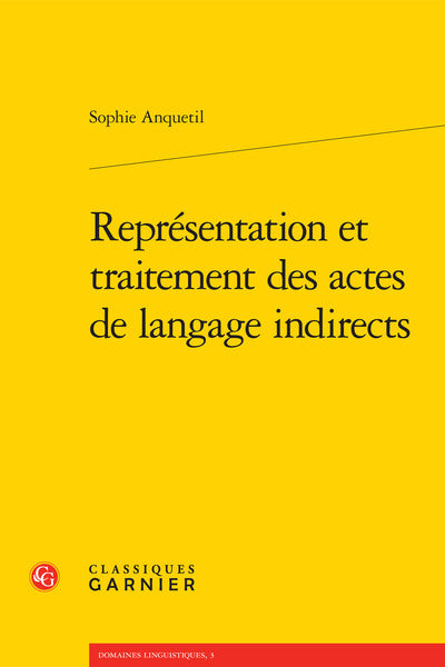Représentation et traitement des actes de langage indirects