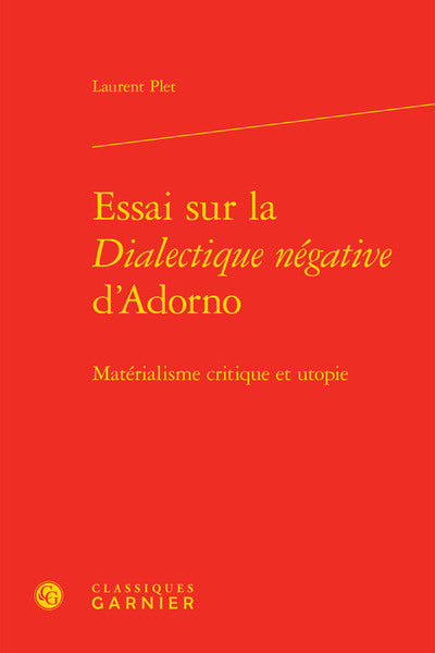 Essai sur la dialectique négative