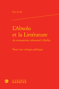 L'absolu et la littérature