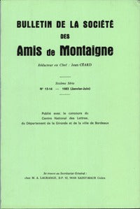 Bulletin de la Société des amis de Montaigne