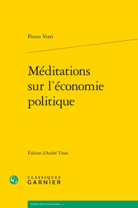 Méditations sur l'économie politique