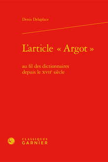 L'article « Argot »
