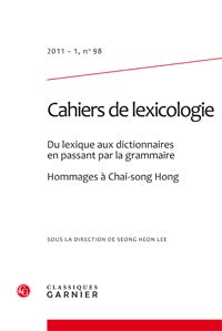 Cahiers de lexicologie
