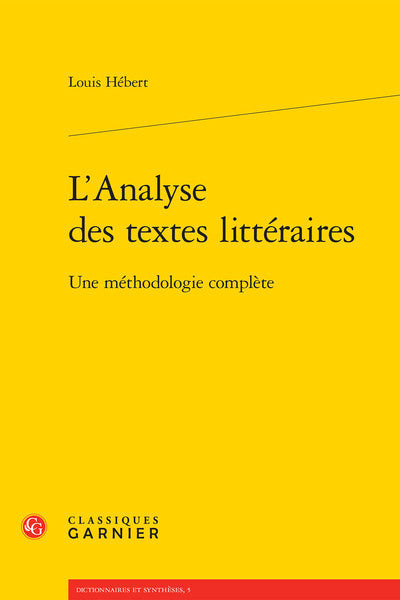 L'analyse des textes littéraires