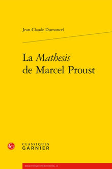 La Mathesis de Marcel Proust