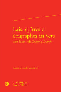 Lais, épîtres et épigraphes en vers