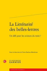 La littérarité des belles-lettres