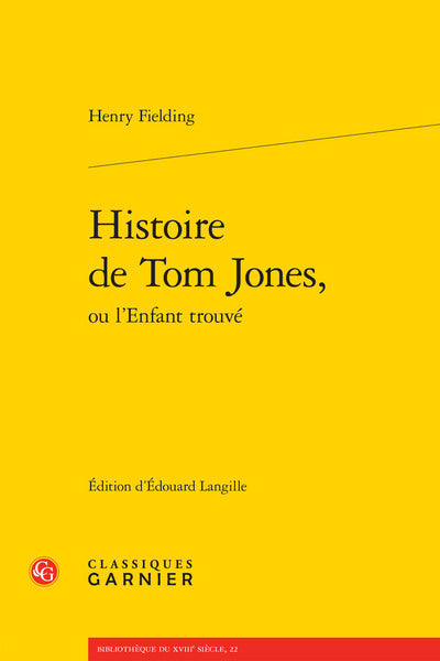 Histoire de Tom Jones, ou l'Enfant trouvé