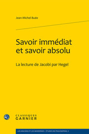 Savoir immédiat et savoir absolu