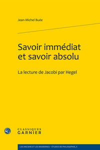 Savoir immédiat et savoir absolu