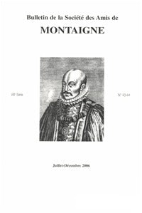 Bulletin de la Société des amis de Montaigne