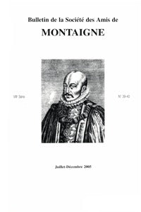 Bulletin de la Société des amis de Montaigne